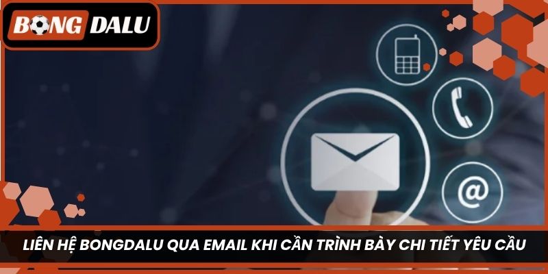 Liên hệ Bongdalu qua email khi cần trình bày chi tiết yêu cầu 